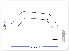 LINHA PRO - infl�vel modelo   P�RTICO - PRO.POR.B.1002