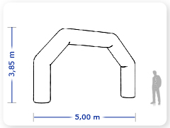 LINHA PRO - infl�vel modelo   P�RTICO - PRO.POR.B.1000