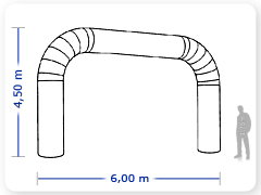 LINHA PRO - infl�vel modelo   P�RTICO - PRO.POR.D.1001