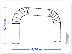 LINHA PRO - infl�vel modelo   P�RTICO - PRO.POR.D.1005