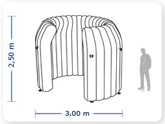 LINHA PRO - infl�vel modelo   AMBIENTE - PRO.ESC.A.1000