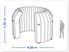 LINHA PRO - infl�vel modelo   AMBIENTE - PRO.ESC.A.1001