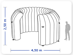 LINHA PRO - infl�vel modelo   AMBIENTE - PRO.ESC.A.1002
