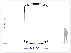 LINHA PRO - infl�vel modelo TOTENS - PRO.TOT.A.1002