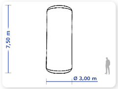 LINHA PRO - infl�vel modelo TOTENS - PRO.TOT.A.1003