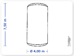 LINHA PRO - infl�vel modelo TOTENS - PRO.TOT.A.1004