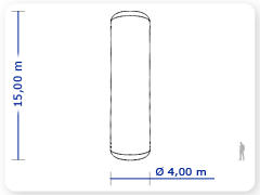LINHA PRO - infl�vel modelo TOTENS - PRO.TOT.A.1005
