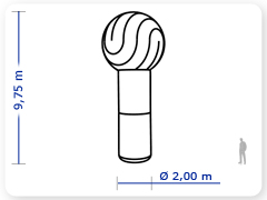 LINHA PRO - infl�vel modelo   TOTEM BALL - PRO.TOB.A.1001