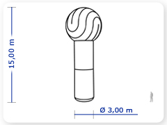 LINHA PRO - infl�vel modelo   TOTEM BALL - PRO.TOB.A.1005