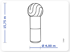 LINHA PRO - infl�vel modelo   TOTEM BALL - PRO.TOB.A.1009