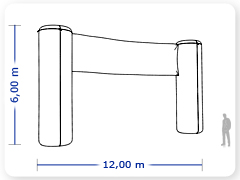 LINHA PRO - infl�vel modelo TOTENS - PRO.POR.E.1003