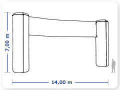 LINHA PRO - infl�vel modelo TOTENS - PRO.POR.E.1004