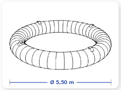 LINHA PRO - infl�vel modelo TETO - PRO.TOR.A.1002