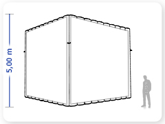 LINHA PRO - infl�vel modelo  CUBO - PRO.CUB.B.1001