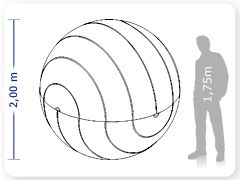 LINHA PRO - infl�vel modelo   ESFERA - PRO.ESF.A.1000