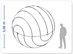 LINHA PRO - infl�vel modelo   ESFERA - PRO.ESF.A.1001