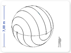 LINHA PRO - infl�vel modelo   ESFERA - PRO.ESF.A.1005