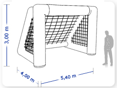 LINHA PRO - infl�vel modelo INTERATIVO - PRO.GOL.A.1003