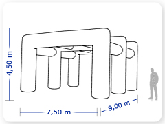 LINHA PRO - infl�vel modelo  PERGOLADO - PRO.PER.C.1006