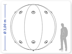 LINHA PRO - infl�vel modelo   AERO - PRO.BLI.A.1001