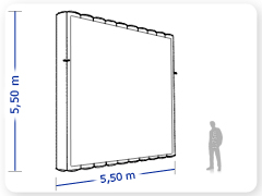 LINHA PRO - infl�vel modelo  PAINEL - PRO.PAI.B.1001
