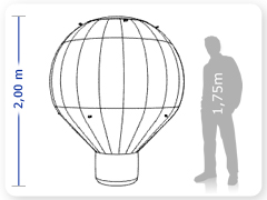 LINHA PRO - infl�vel modelo   ROOF TOP - PRO.ROF.B.1000