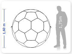 LINHA PRO - infl�vel modelo   ESFERA - PRO.BLF.A.1000