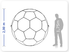 LINHA PRO - infl�vel modelo   ESFERA - PRO.BLF.A.1001