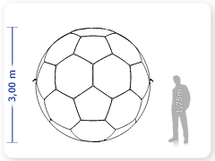 LINHA PRO - infl�vel modelo   ESFERA - PRO.BLF.A.1002