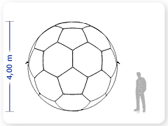 LINHA PRO - infl�vel modelo   ESFERA - PRO.BLF.A.1003