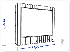 LINHA PRO - infl�vel modelo    CINEMA - PRO.TEL.A.1003