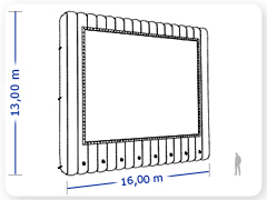 LINHA PRO - infl�vel modelo    CINEMA - PRO.TEL.A.1005