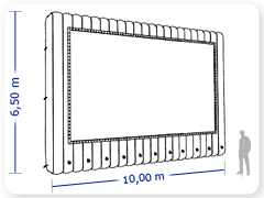 LINHA PRO - infl�vel modelo    CINEMA - PRO.TEL.B.1001
