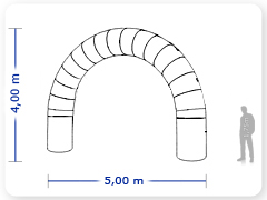 LINHA PRO - infl�vel modelo   P�RTICO - PRO.POR.A.1002